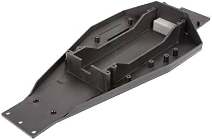 Traxxas 3728 LOWER CHASSIS BLACK 166MM BATT COMPARTMENT (8828020785389)