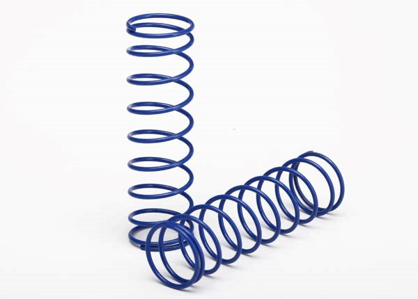 Traxxas 3758T - Springs blue (front) (2) (8827967602925)