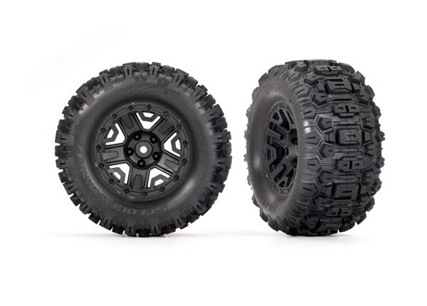 Traxxas 3778 T&W 2.8 HD BLK WHL TSM TIRE (8828022423789)