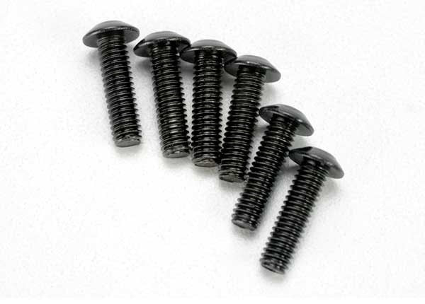 Traxxas 3938 - Screws 4X14Mm Button-Head Machine (Hex Drive) (6) (7617505558765)