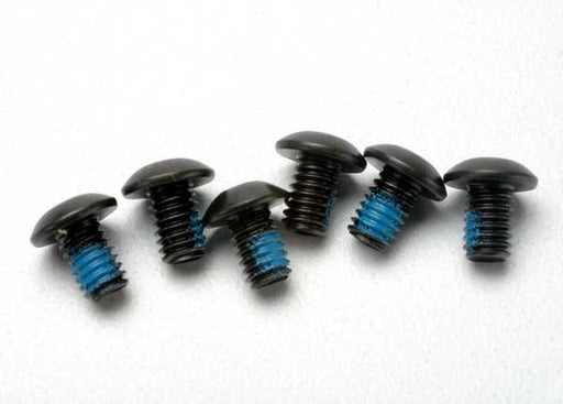 Traxxas 3939 - Screws 4x6mm button-head machine (hex drive) (with threadlock) (6) (769063321649)