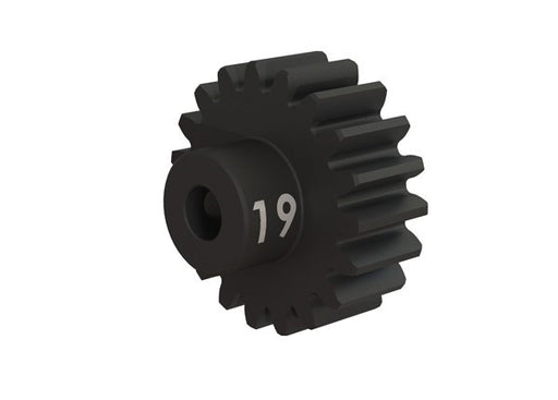 Traxxas 3949X - Gear 19-T pinion (32-p) heavy duty (machined hardened steel) (fits 3mm shaft)/ set screw (8112397189357)