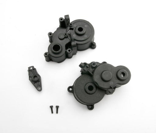 Traxxas 3991X - Gearbox halves (front & rear)/ shift detent ball/ spring/ 4mm GS/ shift shaft seal glued/ 2.5x8mm CS (2) (769156055089)