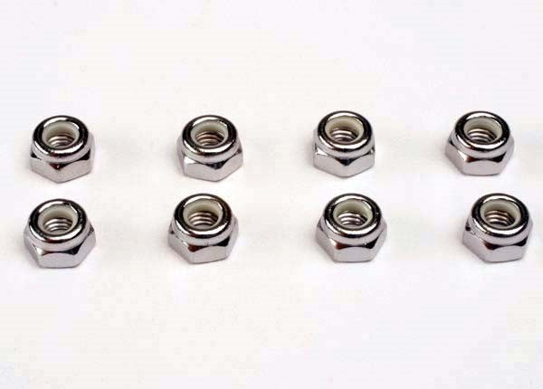 Traxxas 4147 - Wheel nuts 5mm nylon locking (8) (8827700052205)