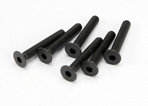 Traxxas 4857 - Screw 3x20 countersunk machine (hex drive) (6) (8827759657197)