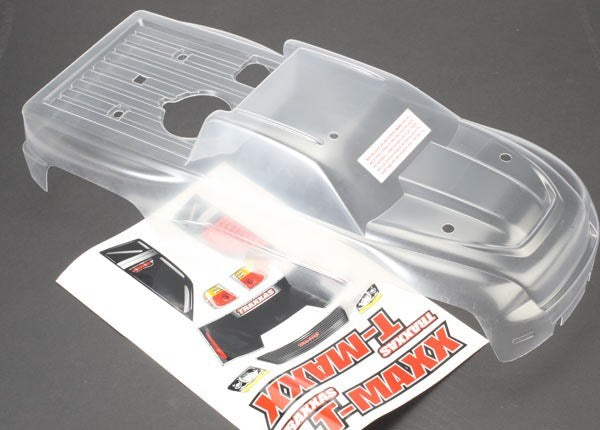 Traxxas 4921 - Body T-Maxx (long wheelbase) (clear requires painting)/ window lights decal sheet