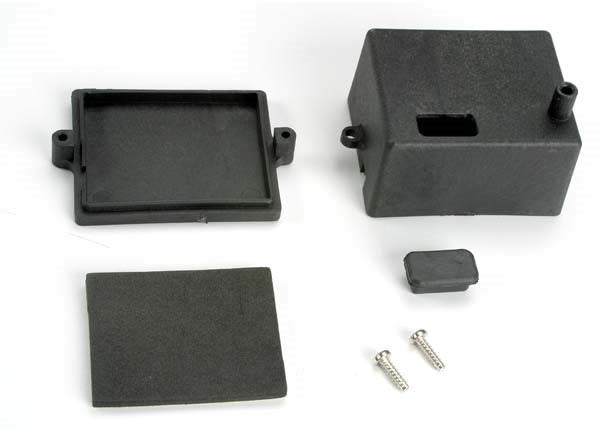 Traxxas 4924 - Box receiver/ x-tal access rubber plug/ adhesive foam chassis pad