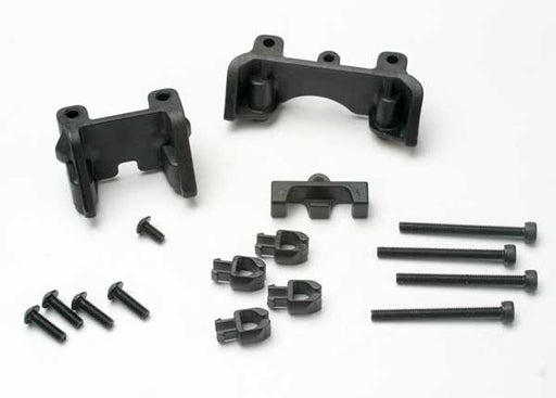 Traxxas 5317 - Shock mounts (front & rear)/ wire clip (1)/ chassis wire clips (4)/ 3x32mm CS (4)/ 3x6mm BCS (1) (8827869888749)