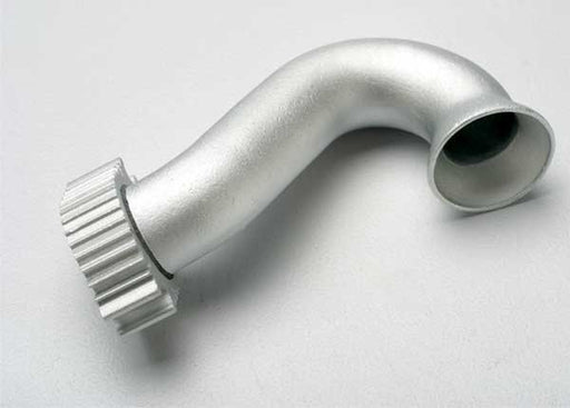 Traxxas 5340 - Header exhaust (tubular aluminum silver-anodized) (TRX2.5 2.5R 3.3) (7540666433773)