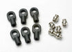 Traxxas 5349 - Rod ends small with hollow balls (6) (for Revo steering linkage) (8827876802797)