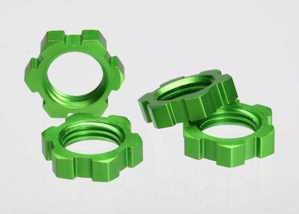 Traxxas 5353A - Wheel Nuts Splined 17Mm (Green-Anodized) (4) (8827972518125)