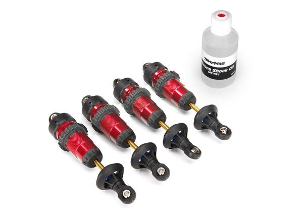 Traxxas 5460R - Shocks Gtr Aluminum Red-Anodized (Fully Assembled W/O (8733853286637)