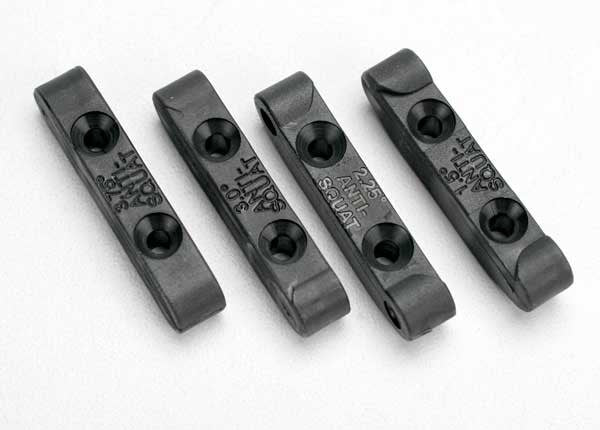 Traxxas 5559 - Mounts suspension pin (rear anti-squat blocks) (1.5 2.25 3.0 & 3.75 degree) (1 each)