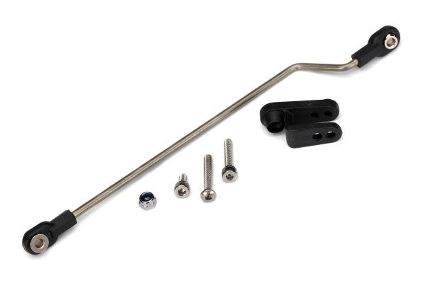 Traxxas 5781 - Rudder pushrod assembled/ servo horn/ 3x18mm BCS (stainless) (1)/ 3x15mm CS (stainless) (1)/ 3x6mm CS (stainless) (1)/ NL 3.0 (1) (769105854513)