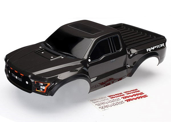 Traxxas 5826A - Body 2017 Ford Raptor Black (Heavy Duty)/ Decals (8827984806125)