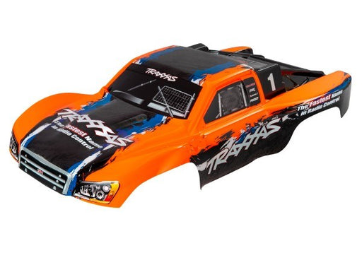 Traxxas 5850 - Body Slash 4X4 orange (painted decals applied) (7637937684717)