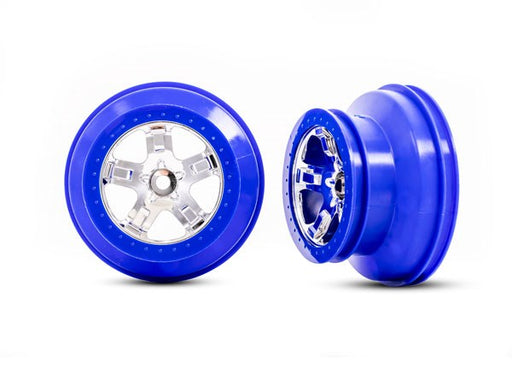 Traxxas 5870A WHEELS SCT CHRM BLU BDLK 2WD F (8828025045229)