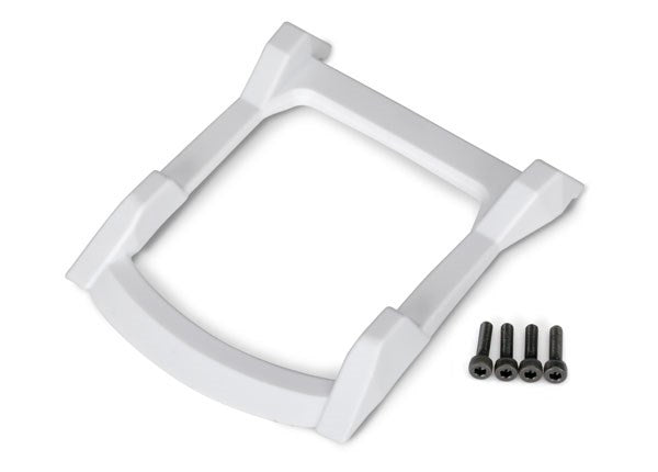 Traxxas 6728A Skid plate roof (body) (white)/ 3x12 CS (4)