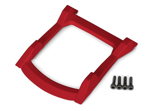 Traxxas 6728R Skid plate roof (body) (red)/ 3x12mm CS (4) (8827994702061)