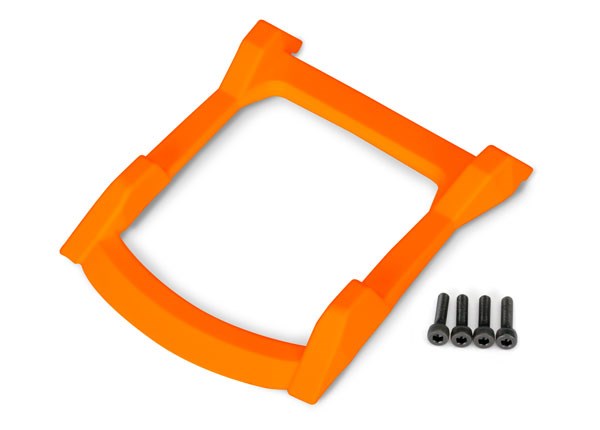 Traxxas 6728T Skid plate roof (body) (orange)/ 3x12 CS (4)