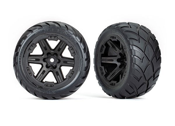 Traxxas 6775 Tires & wheels assembled glued 2.8" Anaconda Tires Black