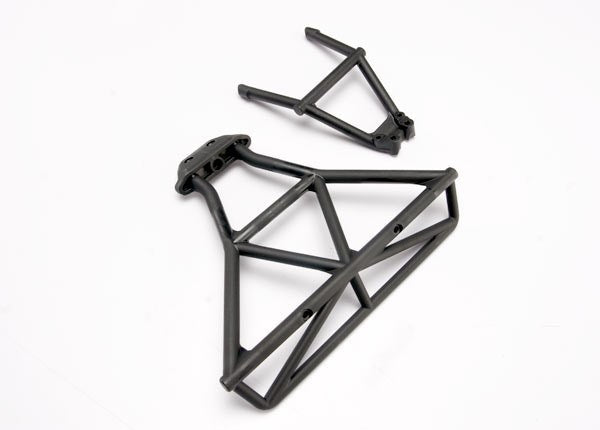 Traxxas 6836X - Bumper Rear/ Bumper Mount Rear (Black) (769122500657)