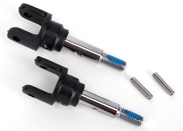 Traxxas 6854X - Stub Axles Front Heavy Duty (2)/ Yokes (2)/ Pins (4) (7540682424557)