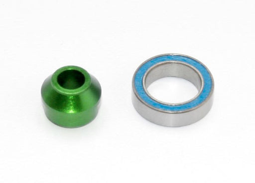 Traxxas 6893G Bearing adapter 6061-T6 aluminum (green-anodized) (1) (8827995488493)