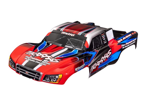 Traxxas 6928R Body Slash red & blue (8264976171245)