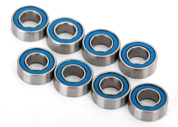 Traxxas 7019R - Ball Bearings Blue Rubber Sealed (4X8X3Mm) (8) (789134835761)