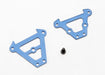 Traxxas 7023 - Bulkhead tie bars front & rear (blue-anodized aluminum)/ 2.5x6 CS (1) (8827955904749)