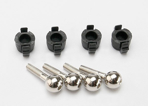 Traxxas 7033 - Pivot Balls (4)/ Pivot Ball Caps (4) (769127678001)