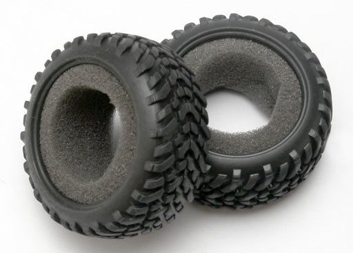 Traxxas 7071 - Tires Off-Road Racing Sct Dual Profile (1 each right & left)/ foam inserts (2) (769128562737)