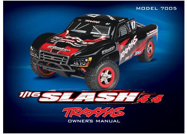 Traxxas 7097 - Owner's Manual 1/16 Slash 4WD (Model 7005) (8827986477293)