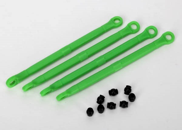 Traxxas 7138G - Toe link front & rear (molded composite) (green) (4)/ hollow balls (8) (8827977990381)