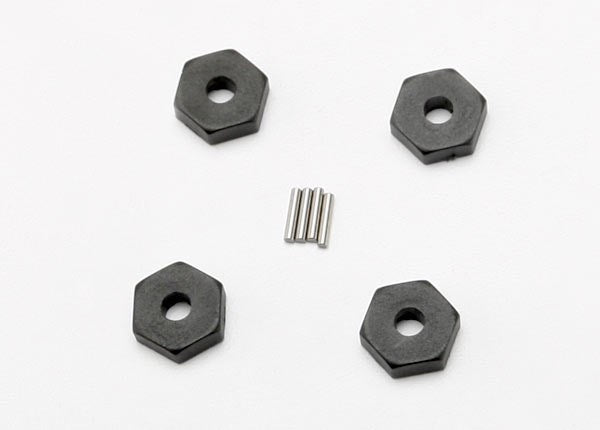 Traxxas 7154 - Wheel Hubs Hex (4)/ Axle Pins (1.5x8mm) (4) (8137506423021)