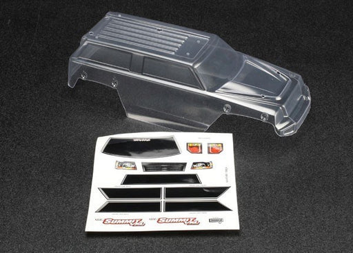 Traxxas 7211 - Body 1/16 Summit (clear requires painting)/ grille lights decal sheet (8827958722797)