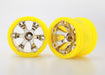 Traxxas 7275 - Wheels Geode 2.2" (chrome yellow beadlock style) (12mm hex) (2) (8827959673069)