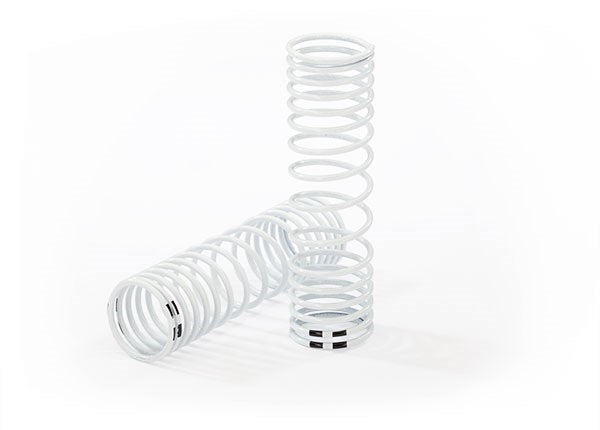 Traxxas 7457 - Springs Rear (White) (Progressive Rate) (2) (8827987099885)