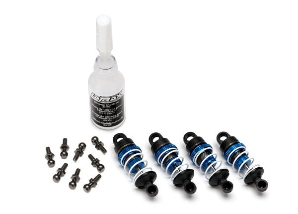 Traxxas 7560X - Shocks Aluminum (Blue-Anodized) (Assembled With Springs) (4)