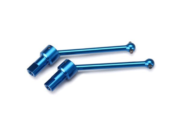 Traxxas 7650R - Driveshaft assembly front & rear 6061-T6 aluminum (blue-anodized) (2) (769283555377)