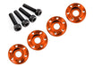 Traxxas 7668X - Wheel Nut Washer Machined Aluminum Orange / 3x12mm CS (4) (769283784753)