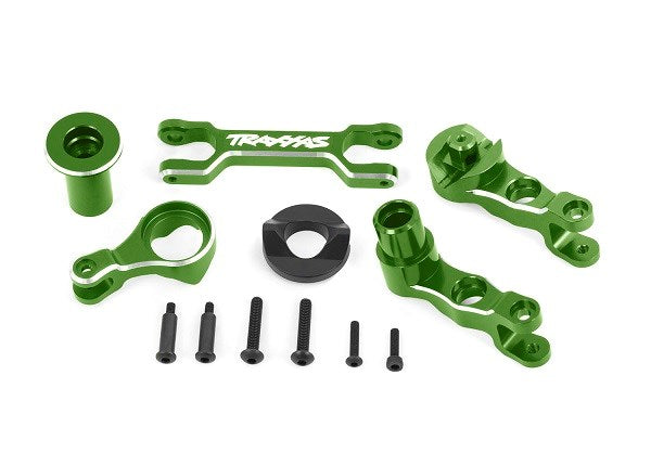 Traxxas 7746 Steering bellcranks / draglink (6061-T6 aluminum green-anodized) (8312742609133)