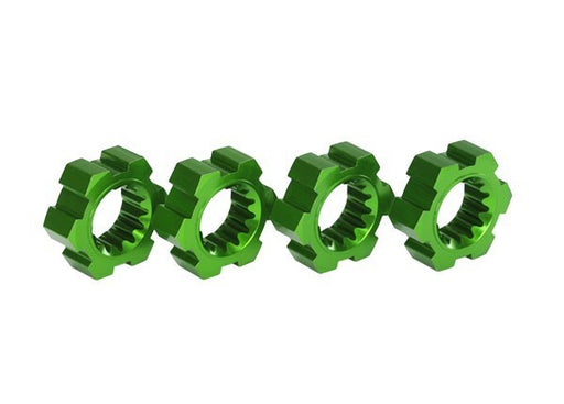 Traxxas 7756G - Wheel hubs hex aluminum (green-anodized) (4) (8827979104493)