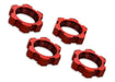 Traxxas 7758R - Wheel Nuts Splined 17Mm Serrated (Red-Anodized) (4) (769284669489)