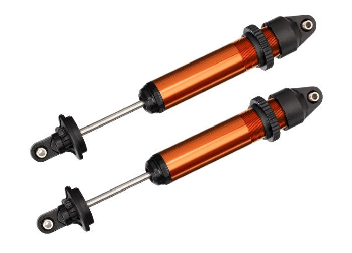 Traxxas 7761T Shocks GTX aluminum orange-anodized (fully assembled w/o springs) (2) (6612269301809)