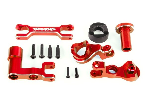 Traxxas 7843 Steering bellcranks / draglink (6061-T6 aluminum red-anodized)