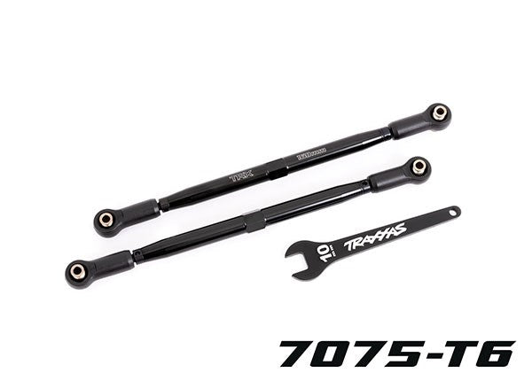 Traxxas 7897A Toe links front (TUBES black-anodized 7075-T6 aluminum stronger than titanium) (2) (8120436031725)