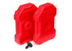 Traxxas 8022 - Fuel canisters (red) (2)/ screw pin (7622653083885)