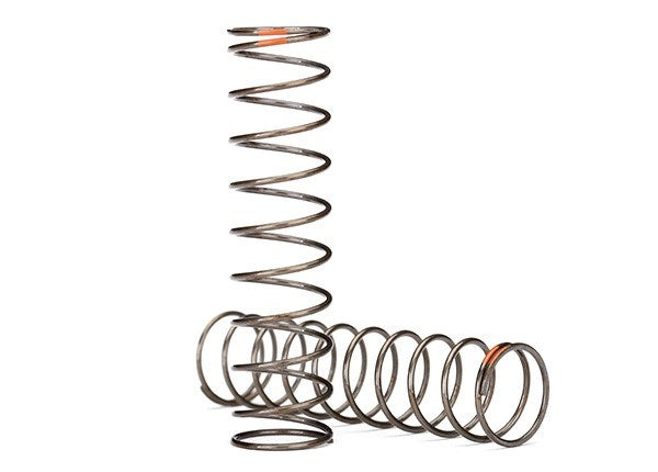 Traxxas 8044 - Springs Shock (Natural Finish) (GTS) (0.39 Rate Orange Stripe) (2) (7622655246573)